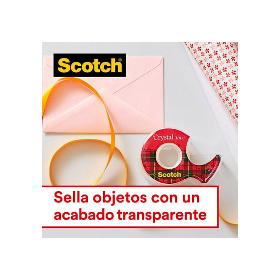Nastro Scotch Magic da 19 mm x 33 m + dispenser argento con peso GRATIS (16 rotoli) 3M