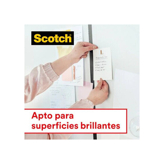 Nastro Scotch Magic da 19 mm x 33 m + dispenser argento con peso GRATIS (16 rotoli) 3M
