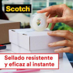 Cinta Scotch Magic de 19 mm x 33 m + dispensador plata con peso GRATIS (16 rollos) 3M