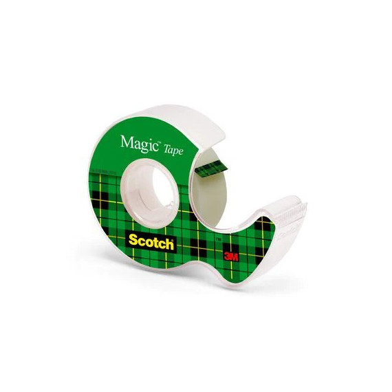 Unsichtbares Klebeband Scotch Magic 1 Rolle mit tragbarem Spender 3M