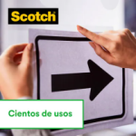 Dispensador de fita preto Scotch + Fita invisível Scotch Magic (1 rolo) 3M