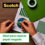 Black Scotch Tape Dispenser + Scotch Magic Invisible Tape (1 roll) 3M