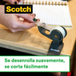 Dispensador de cinta negro Scotch + Cinta invisible Scotch Magic (1 rollo) 3M
