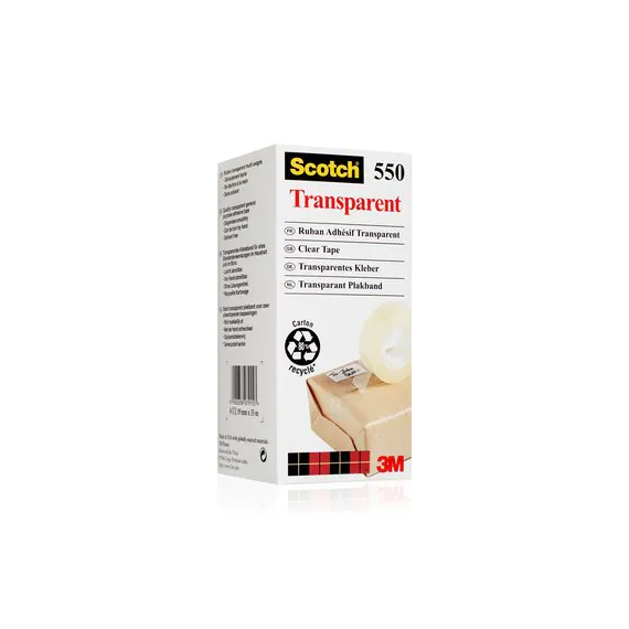 Cinta transparente Scotch 550 de 19 mm 3M