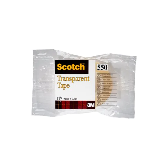 Cinta transparente Scotch 550 de 19 mm 3M