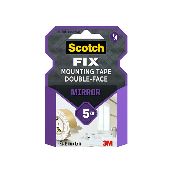 Doppelseitiges Montageband für Spiegel Scotch-Fix 4496W-1915-P 1 Rolle/Packung 3M