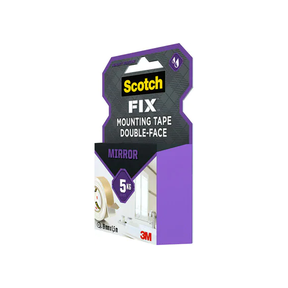 Cinta doble cara de montaje de espejos Scotch-Fix 4496W-1915-P 1 rollo/pack 3M