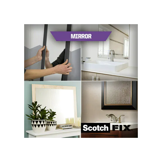 Cinta doble cara de montaje de espejos Scotch-Fix 4496W-1915-P 1 rollo/pack 3M