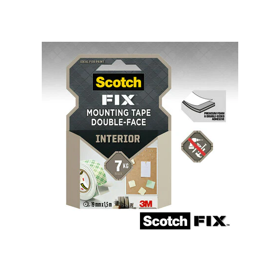 Cinta de montagem para interiores Scotch-Fix 4496G-1915-F (1 rolo/pack) 3M
