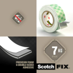 Cinta de montagem para interiores Scotch-Fix 4496G-1915-F (1 rolo/pack) 3M