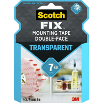 Cinta de montaje transparente 4910C-1950-P de 19 mm x 5 m, 1 rollo/pack Scotch-Fix 3M