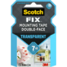 19mm x 1.5m Scotch-Fix Double Sided Clear Mounting Tape Roll (1 Roll/Pack) 3M