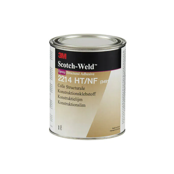 Adesivo Epóxi cor cinza de pasta flexível KIT 2X1L Scotch-Weld 2214 3M