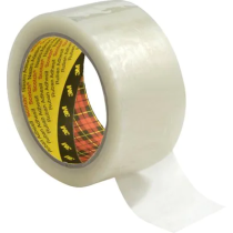 Transparentes PP Verpackungsband, braun und weiß 371 3M