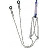 Élément d'amarrage double corde réglable Ø12 mm avec absorbeur d'énergie.
