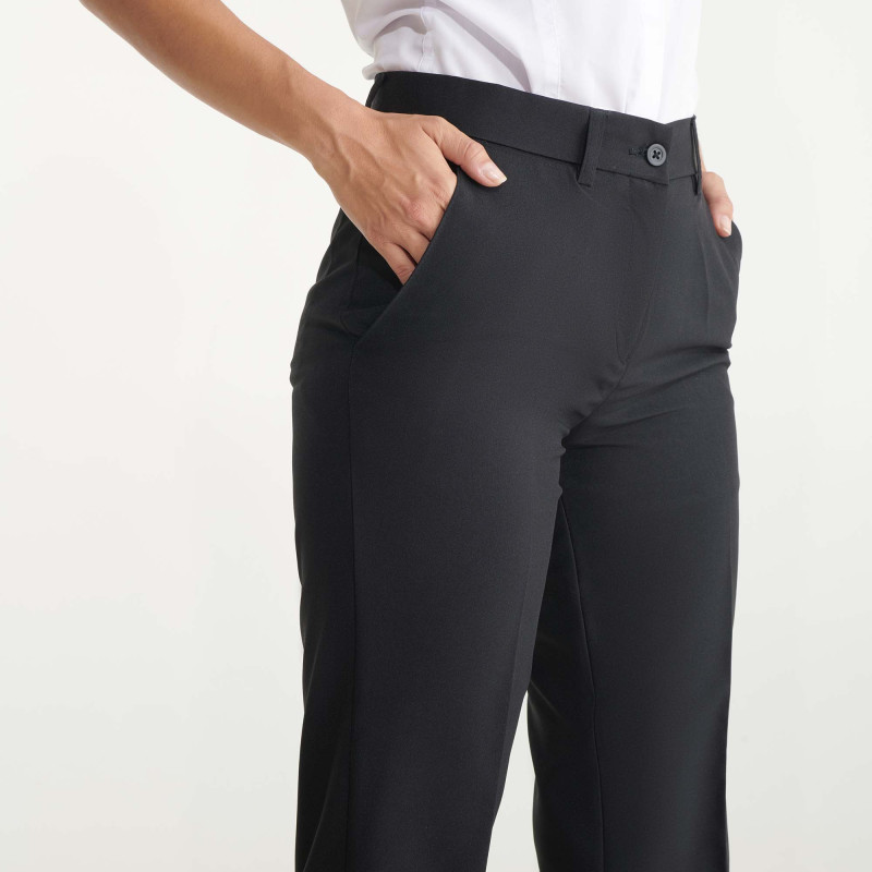 Longs pantalons spéciaux pour femme serveuse avec poche avant