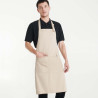 Long kitchen apron with strap with plastic closure BENOIT ROLY