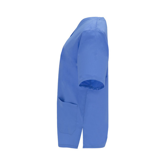 Unisex short-sleeve service jacket with a crossover V-neck ROLY