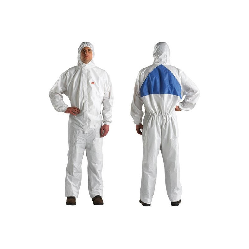 Proteção antistática 4540+ contra partículas secas e químicos Tipo 5/6 Branco+Azul 3M