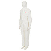 Antistatischer Schutz Affe gegen getrocknete und chemische Partikel Typ 5/6 weiß + blau 3m. REF: 4540+