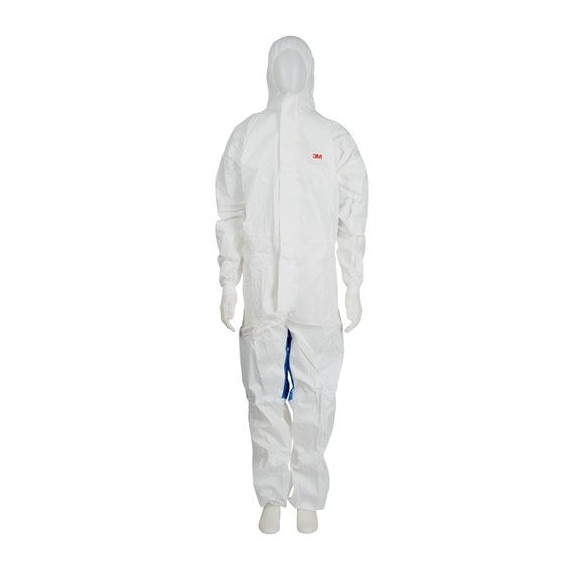 Schutzanzug 4535 aus weichem Material, gegen gefährliche Partikel Typ 5/6 Weiß+Blau 3M