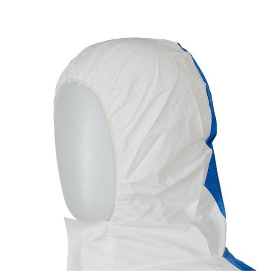 Schutzanzug 4535 aus weichem Material, gegen gefährliche Partikel Typ 5/6 Weiß+Blau 3M