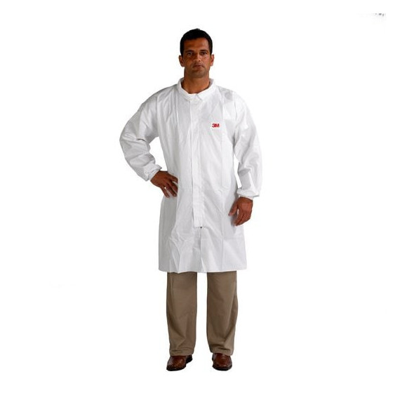 Bata en polipropileno laminado 3M 4440 para industria, laboratorios, servicios médicos y urgencias (50 uds)