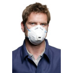 Mascarilha para partículas moldada com válvula FFP2 NR D 3M