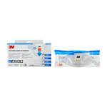Mascherina usa e getta per particelle + Aura FFP2 NR D con valvola, a 3 pannelli 3M