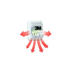 Masque plié autofiltrant 9332+GEN3 contre les particules, avec valve de haute ventilation Aura 3M