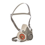 Kit ready to use half reusable mask and 6200 A2P3 R filter, Ref: 6223m