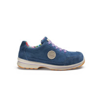 Lady LIKE Safety Footwear with S3 SRC protection in vintage fabric, ocean color DIKE.