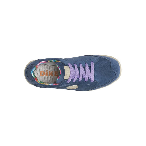 Lady LIKE Safety Footwear with S3 SRC protection in vintage fabric, ocean color DIKE.