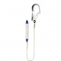 Elemento amarre cuerda Ø10,5 mm con absorbedor energía y gancho 64mm - EN 354, EN 355 & EN 362 (ref. ABM+LB101+AZ023)