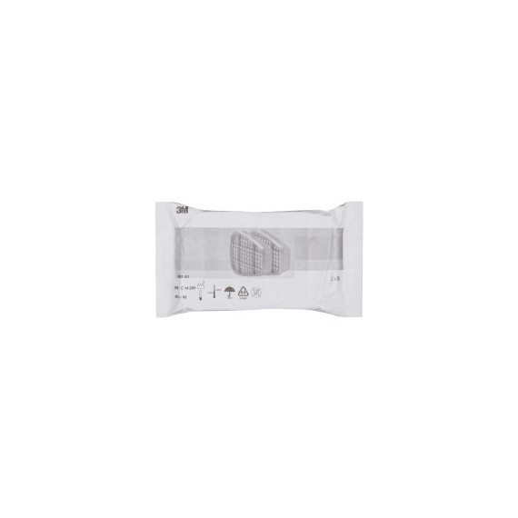 Filtro para gases y vapores 6051i ESLI A1 (2 filtros) Clase 1 y 2 3M