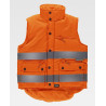 High visibility padded vest in Oxford fabric WORKTEAM C3209
