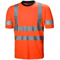 High visibility fluorescent t-shirt elastic fabric Addvis Tee Helly Hansen