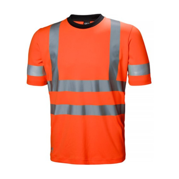 High visibility fluorescent t-shirt elastic fabric Addvis Tee Helly Hansen