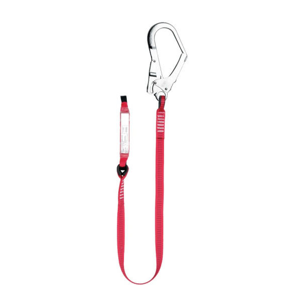 Mooring element 30 mm with energy absorber and 56mm hook - EN 354, EN 355 & EN 362 (Ref. ABM-T + AZ022)