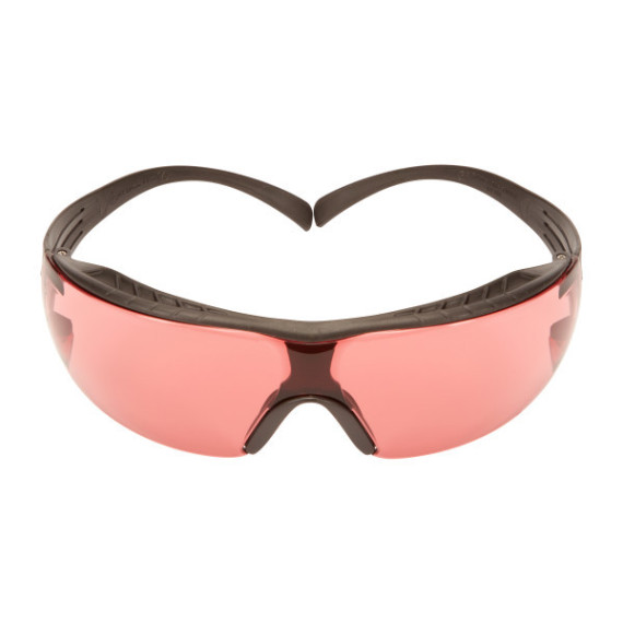 Gafas con recubrimiento antiempañante Scotchgard (K&N) de lente bermellón SecureFit 400X 3M (20 uds). REF: SF422XSGAF-BLK
