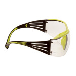 Occhiali di sicurezza montatura verde/nera con trattamento antigraffio superiore (K), lente incolore SecureFit 400X 3M