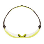 Lunettes de sécurité monture verte/noire avec traitement antirayures supérieur (K), lentille incolore SecureFit 400X 3M