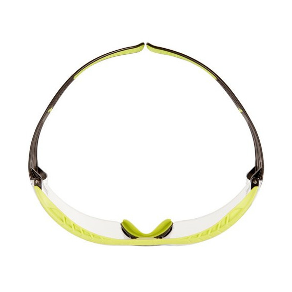 Occhiali di sicurezza montatura verde/nera con trattamento antigraffio superiore (K), lente incolore SecureFit 400X 3M