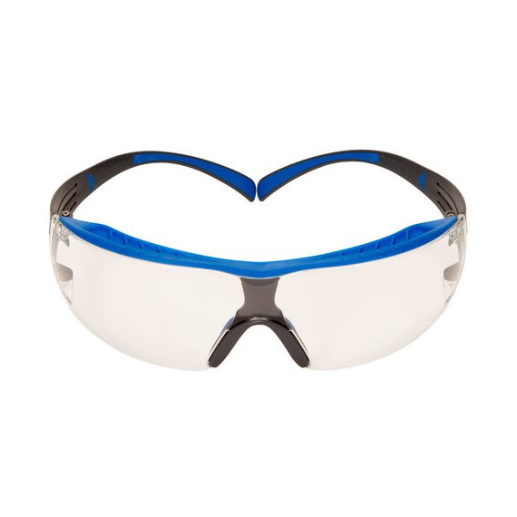 Gafas de seguridad incoloras de montura azul/gris antiempañante y antirrayaduras (K y N) SecureFit 400X 3M
