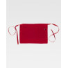 Short French apron for services red M108 WORKTEAM