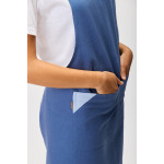 Apron with bib in canvas combined with crossed straps M752 WORKTEAM