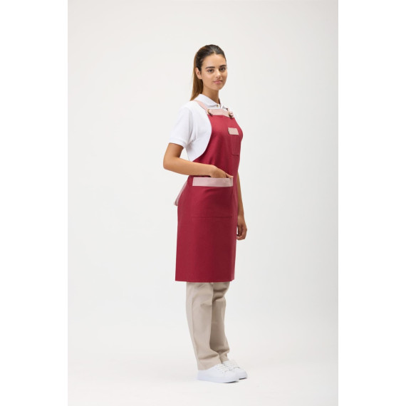 Tablier de service avec bretelles unisexes croisée au dos M754 WORKTEAM
