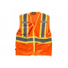 Reflective-fluorescent vest with V-neckline WORKTEAM C3621