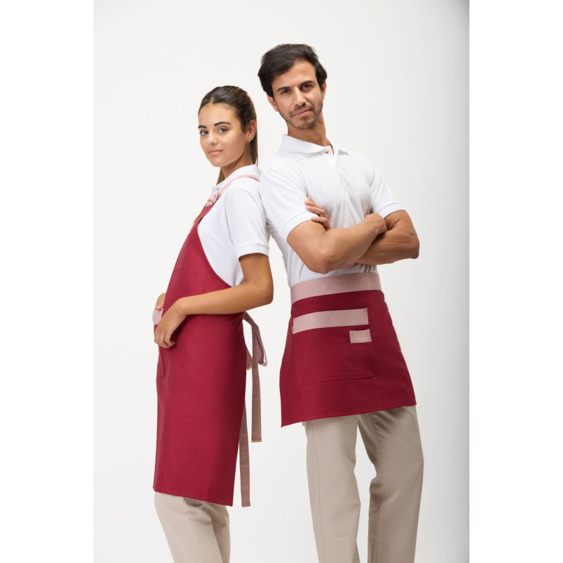 Short service apron in unisex Canvas fabric M755 WORKTEAM