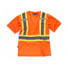 T-shirt Fluo de Haute Visibilité avec passants sur la poitrine EN ISO 20471 C3645 WORKTEAM